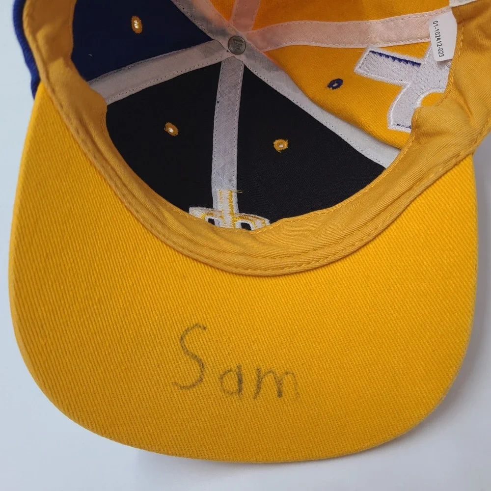 Kids Seattle Mariners Hat Adjustable 47 Brand Blue Yellow Cooperstown Trident